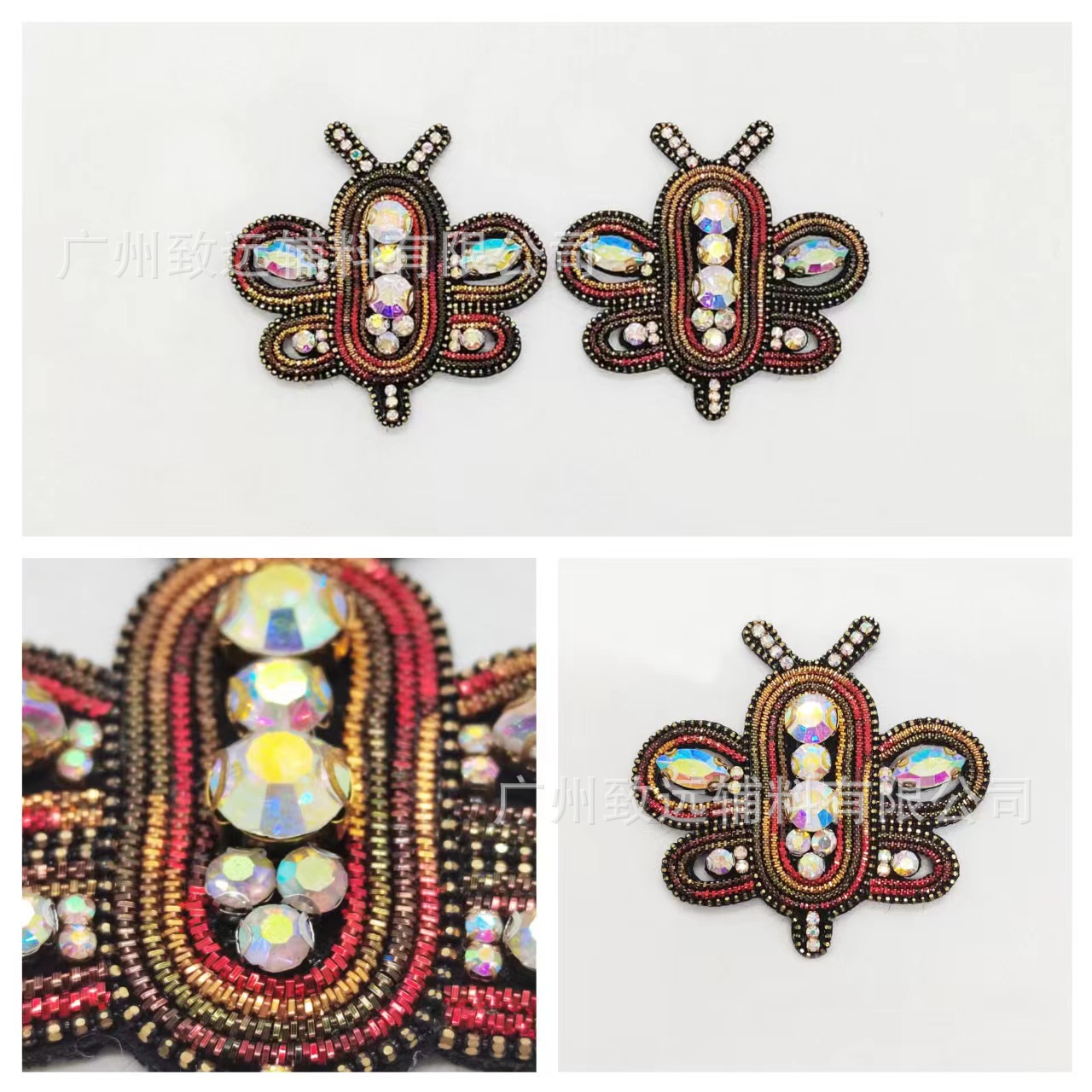 Fábrica nuevo color abeja tela pegatinas zapatos y sombreros bolsa accesorios de ropa DIY accesorios decorativos