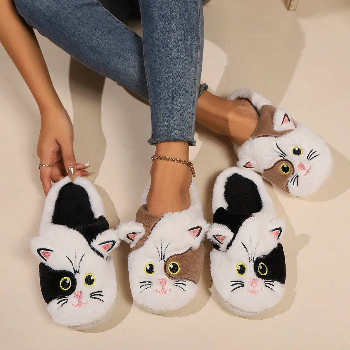 Demi-season keep warm slippers, for import
