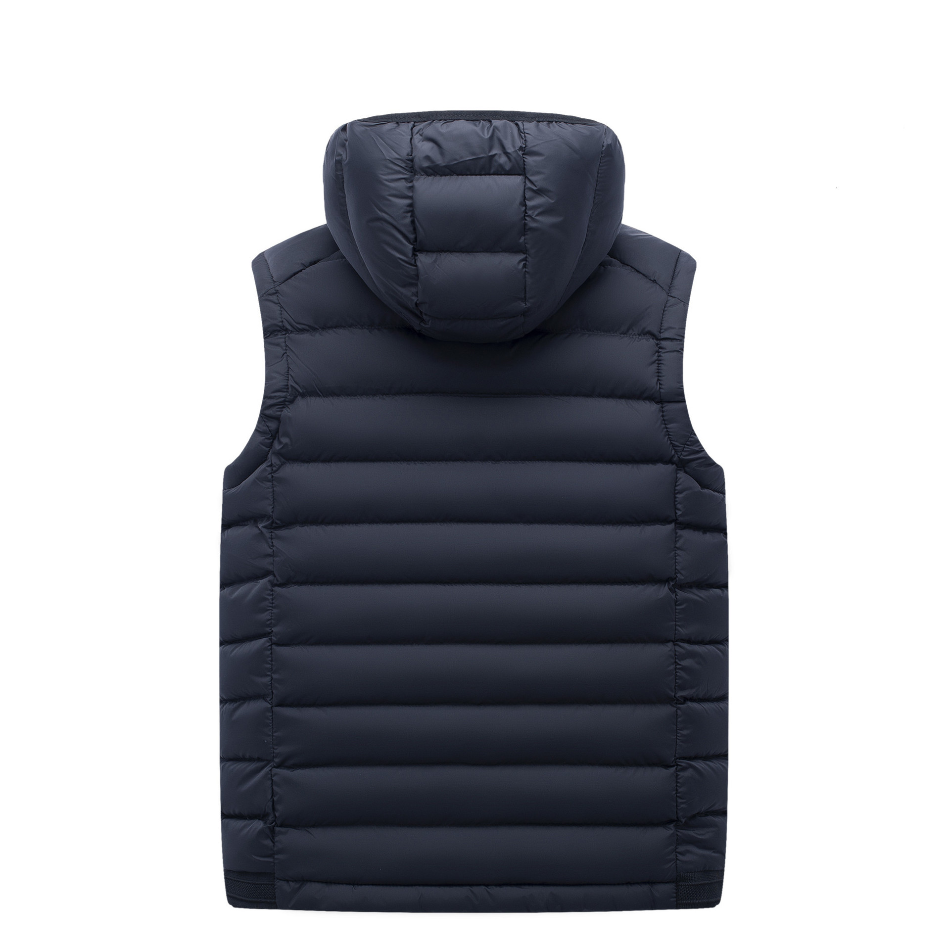 Venta caliente transfronteriza con capucha Chaleco de algodón acolchado Chaqueta de algodón acolchado de invierno de los hombres collar de pie chaleco sin mangas casual chaqueta caliente al por mayor