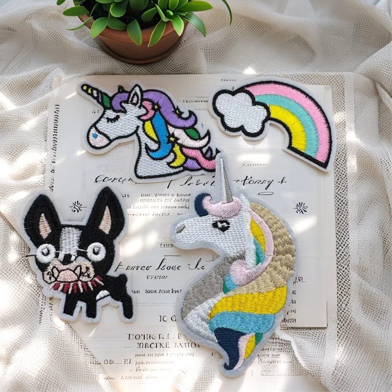猫 io マウスパターンコンピュータ刺繍布ステッカー刺繍シールロゴ服パンツパッチステッカー衣類アクセサリー|undefined