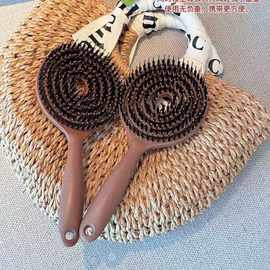 专用yao家按摩梳头皮塑料便携梳子大圆护发高颅顶蓬松