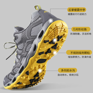 【】Summer Lightweight Non-Slip Hiking and River Tracing Shoes for Men and Women, Quick-Drying and Breathable Outdoor Wading Amphibious Fishing Shoes for Adults