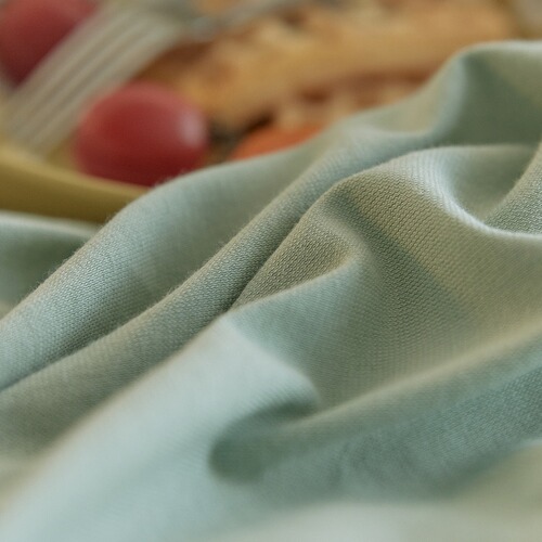 Naked Sleep Agra Knitted Cotton Four-Piece Set All-Cotton Pure Cotton Coverlet Bed Sheet Dormitory Three-Piece Set Solid Color Bed Skirt Set