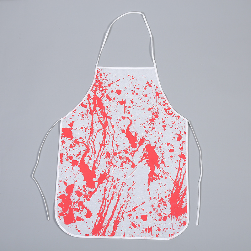 Ghost Festival Horror Disfraz Transfronterizo Parodia Halloween Delantal Sangriento Cos Carnicero Sangriento Simulación Delantal Sangriento