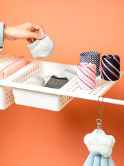 Japanese-style sink with added partition, sturdy baffle, wardrobe/cabinet telescopic rod, nail-free adhesive telescopic multi-level shelving.