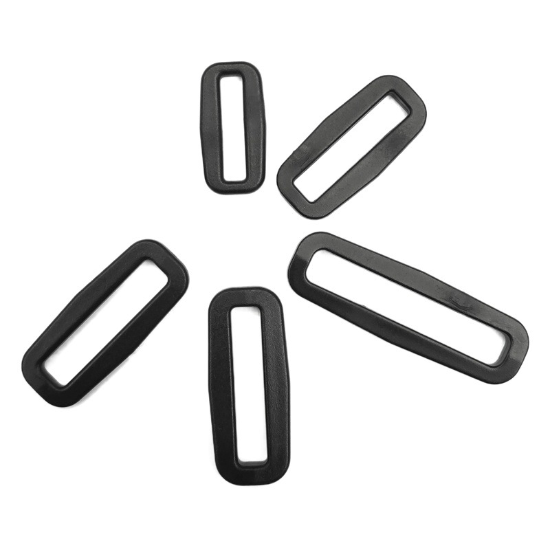 Factory Direct Supply 20 ~ 51mm plastic luggage ribbon adjustable connection buckle mouth buckle two-gear buckle arc square buckle