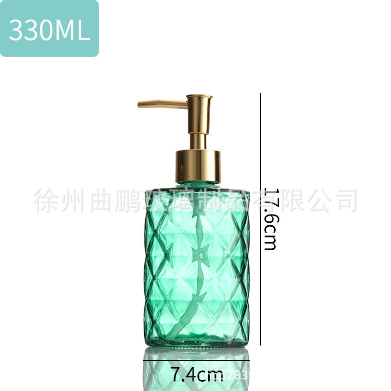 말라카이트 그린 + 실버 펌프 헤드, 투명