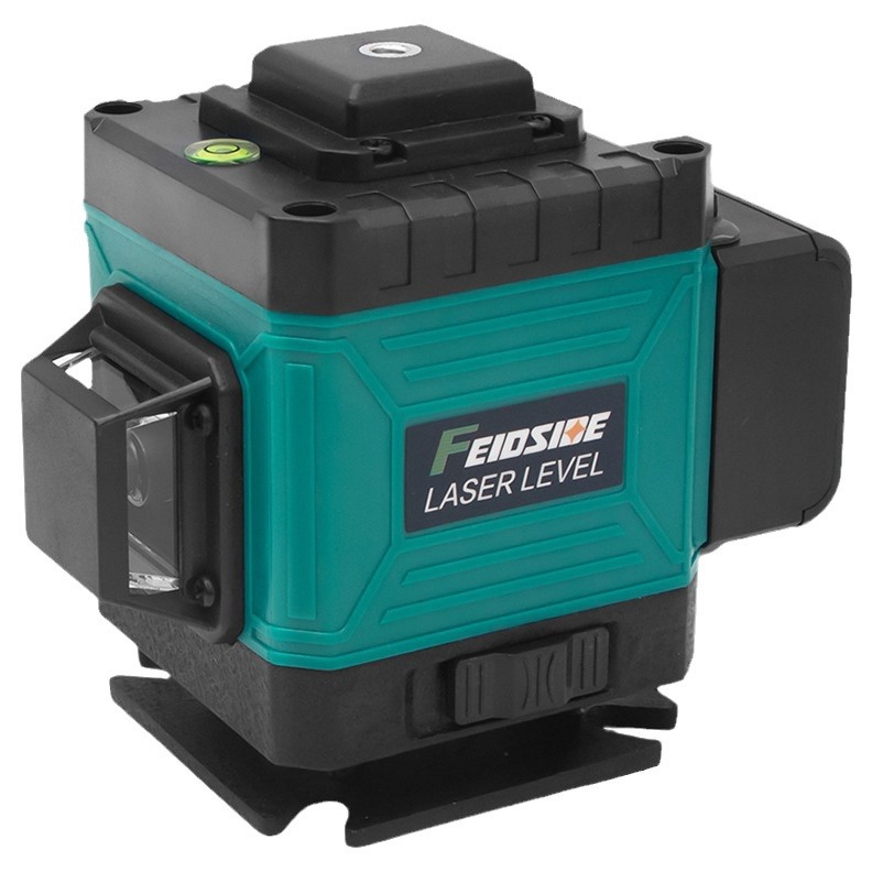 Nuevo nivel láser de 16 líneas, montado en la pared, montado en el suelo, proyector de línea multifuncional de alta precisión, luz fuerte para exteriores, línea delgada 12