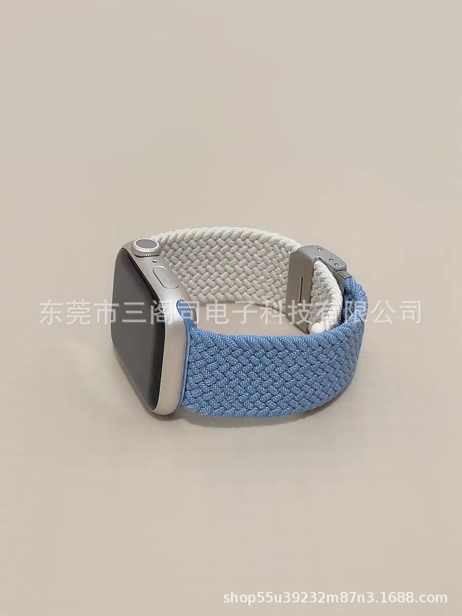 This integrated buckle braided watch strap is suitable for Applewatch bands and for Huawei and Samsung nylon braided ones Specification drawing