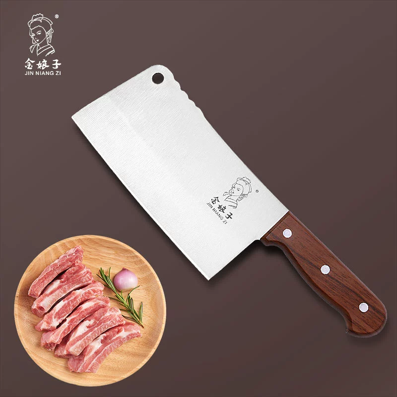 Jin Nianzi домашняя утяжеленная костная фреза Имитация деревянной ручки Кухня костная фреза курица утка Старый Традиционный разделочный нож оптом