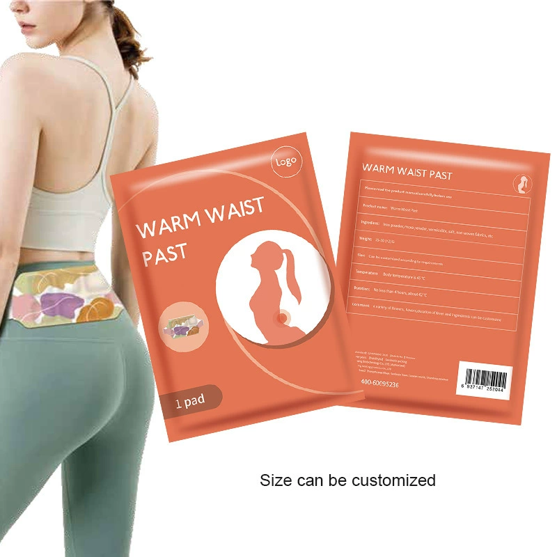 Теплый пояс для талии с самонагревом, согревающий пластырь для поясницы, горячий компресс для тепла живота и спины, OEM