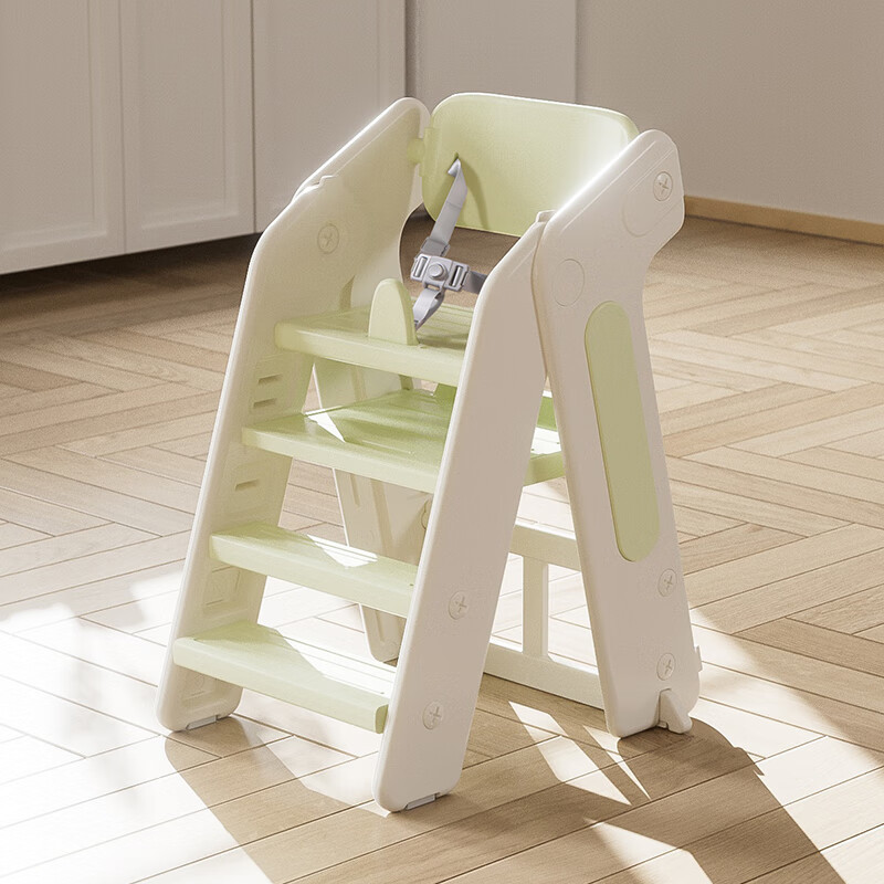 Silla Alta Plegable Multifuncional de Plástico para Niños de 0 a 6 Años, Ideal para Alimentar y Ayudar a Bebés a Crear, con Bandeja, Venta al por Mayor