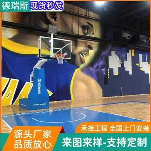 Indoor Basketball Hall Sports Wood Floor Badminton Hall Solid Wood Single Keel Maple Birch Outdoor Stadium Floor