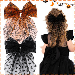 Amazon temu 人気のハロウィン メッシュ リボン ヘアピン フェスティバル パーティー ドレスアップ リボン サイド クリップ