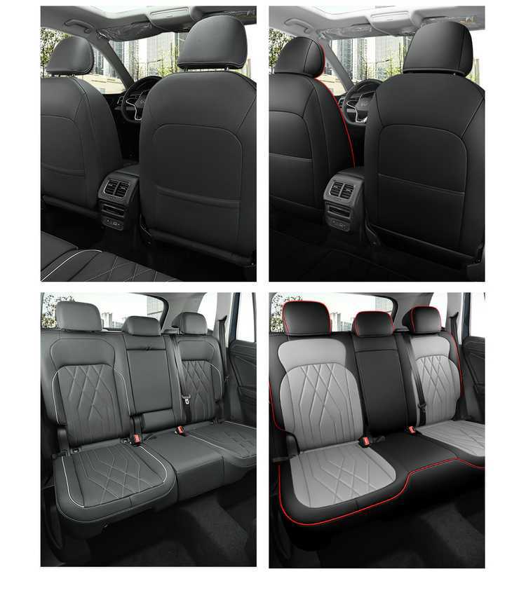 25 Volkswagen Tiguan L car seat covers, suitable for all seasons, full-coverage design, leather, breathable, and perforated