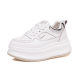 Thick-soled small white shoes women's genuine leather breathable spring and autumn explosions all-match small popular Internet super popular casual muffin skate shoes