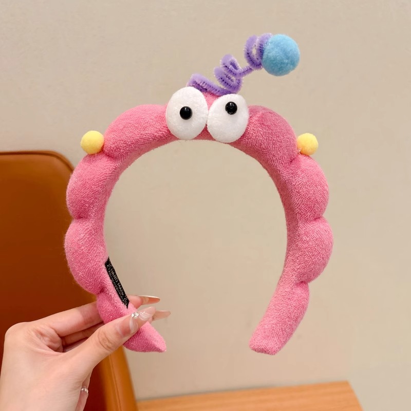 Otoño y invierno peluche bandeja de cabello lavado de la cara aplicación máscara especial de prensado bandeja de cabello paquete de cabello pato amarillo dibujos animados toque de cabello agujero de cabello