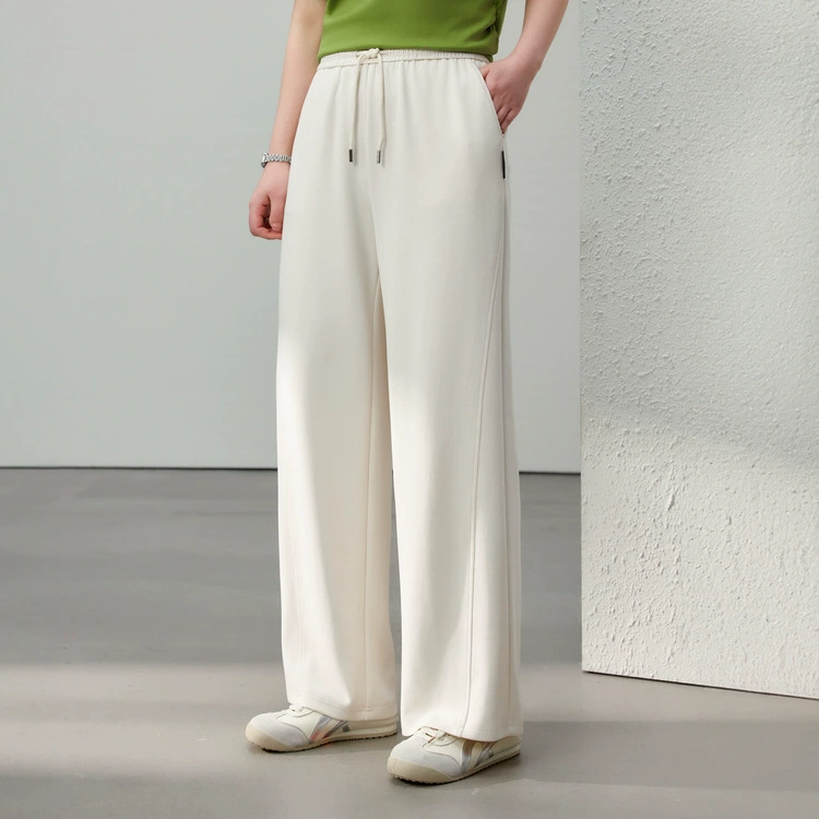 [Воздушные брюки] Спортивный стиль эласткая талия, прямые брюки, широкие брюки, стройные большие размеры, толстые мм, летние новые