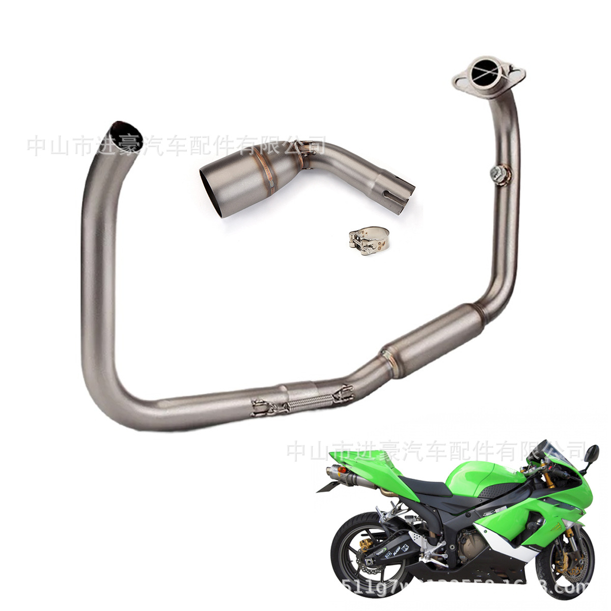 Motorcycle Exhaust Pipe Modification Tnt125 Front Section Middle Section Stainless Steel Front Exhaust Tail Section Factory Direct Sale