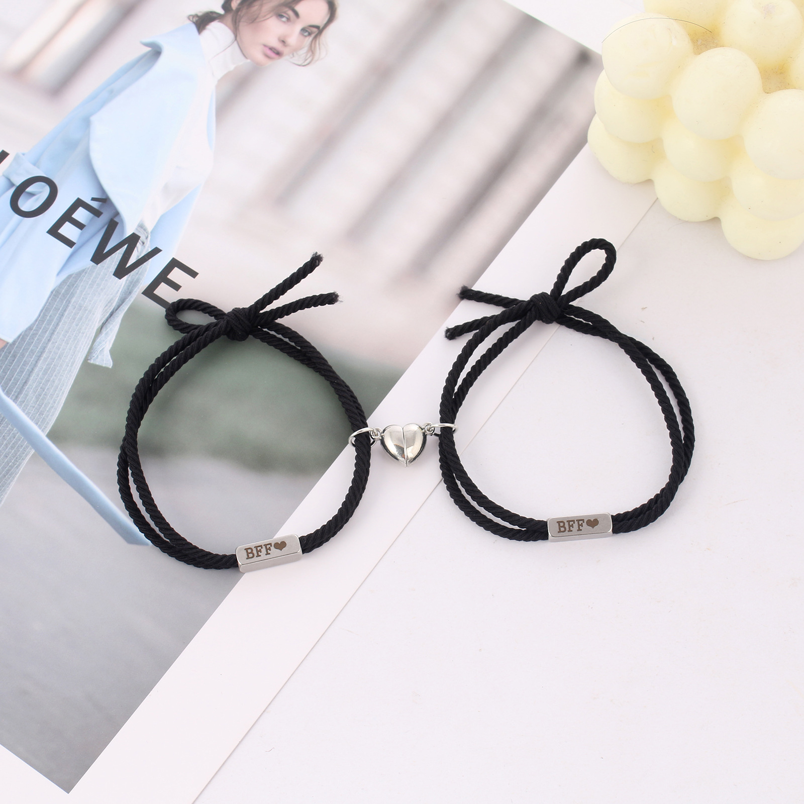 Original Design Letter Stainless Steel Polyester Unisex Bracelets display picture 7