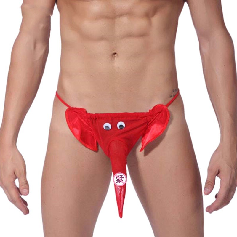 Men's sexy underwear elephant funny underwear bridal chamber honeymoon gift trick prank a generation of hair