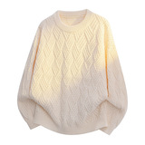 2026秋季新款青少年宽松圆领长袖针织线衫运动风格透气舒适，男装针织衫/毛衣，星座614