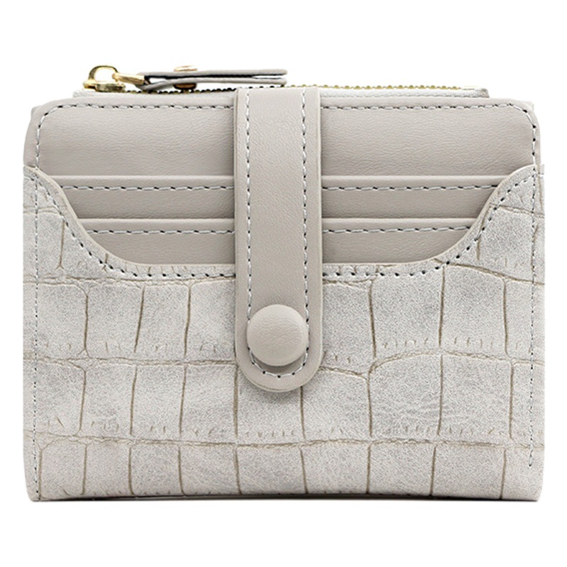 Nueva Cartera de mujer de moda simple fresca de las mujeres billetera corta multi-tarjeta monedero embrague al por mayor