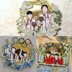 现货莎头组合金属徽章夏日序曲如愿奥云王楚钦孙颖莎谷美纪念收藏