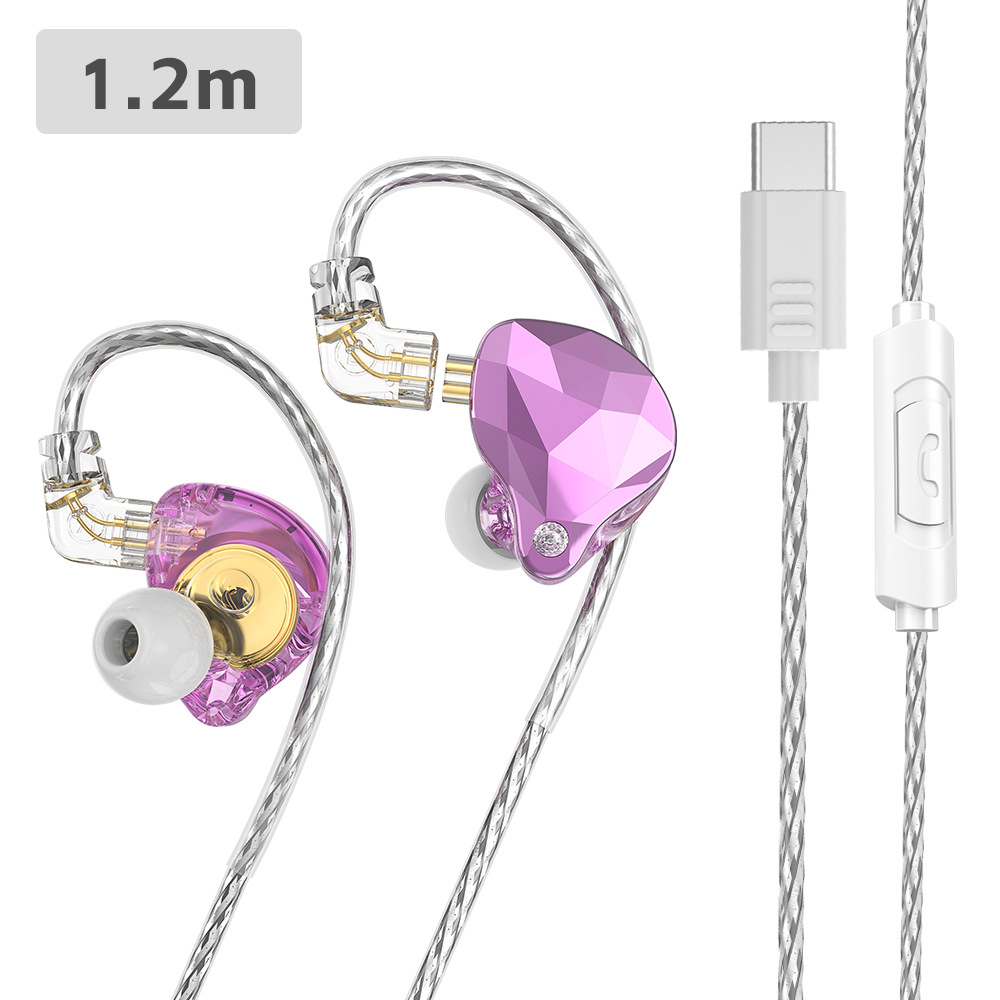 Auriculares deportivos con cable X4Pro en la oreja, monitor ancla enchufable, retorno del oído, teléfono móvil, computadora typec3.5 mm