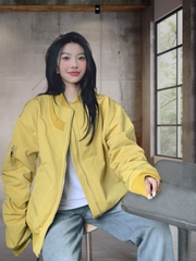 美式短款夹克夹棉服薄款加厚棒球服外套男女春秋冬季宽松大码情侣