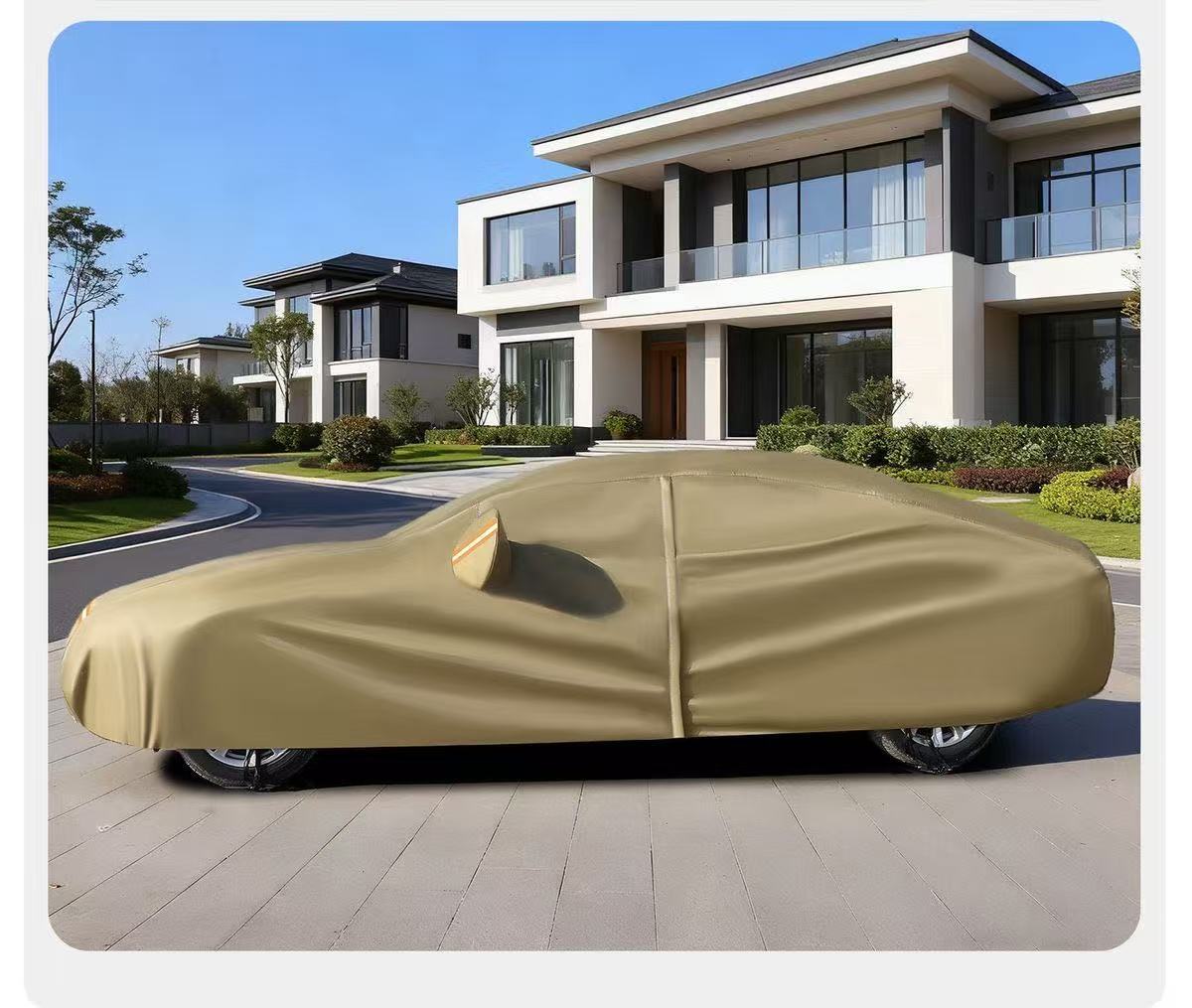 Cross-Border Foreign Trade Amazon Car Cover, Full Cover, Sun Protection, Heat Insulation, Rain and Snow Protection, Dustproof, Suitable for All Seasons