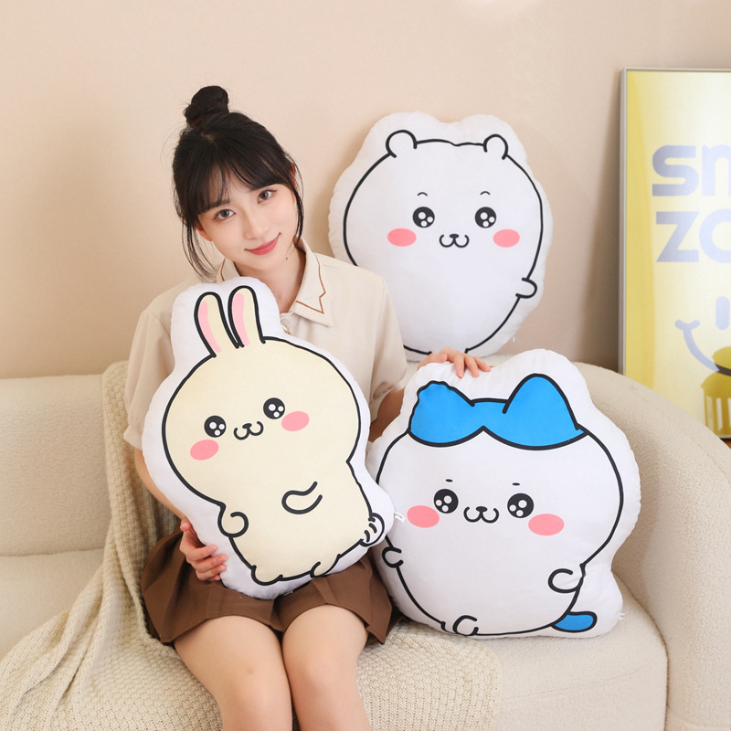 Cross-border lindo kawaii almohada sofá cojín cómic alrededor de la tienda de regalos muñeca anfitriona al por mayor