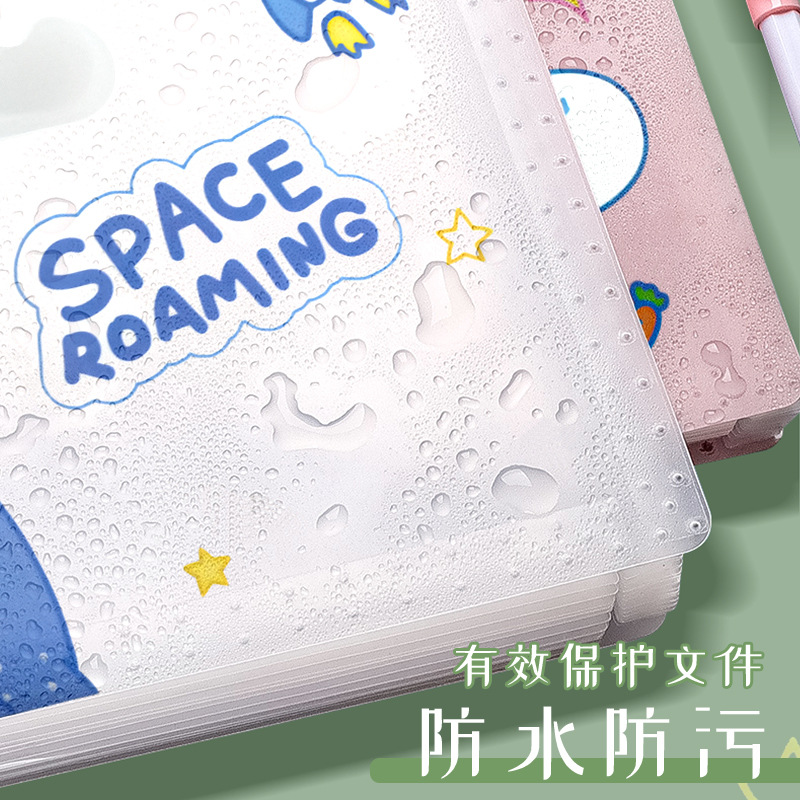 Carpeta de bolsa de órgano vertical multicapa para almacenar documentos de examen de estudiantes organizar y clasificar bolsa de almacenamiento telescópico