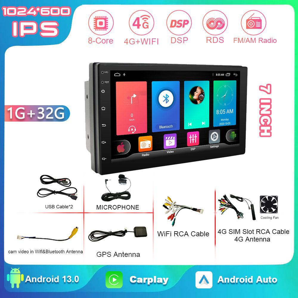 Transfronterizo MTK 7 pulgadas para automóvil GPS Android Navegación universal Máquina todo en uno Imagen de marcha atrás Carplay Navegación para automóvil