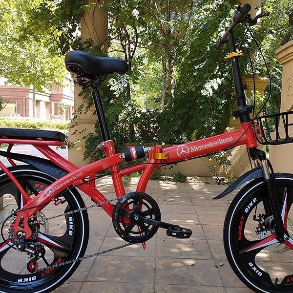 Mercedes-Benz 22-inch 20-inch Folding Bicycle Men's and Women's Portable 4S Shop Gift Disc Brake Adult Student Recreational Vehicle