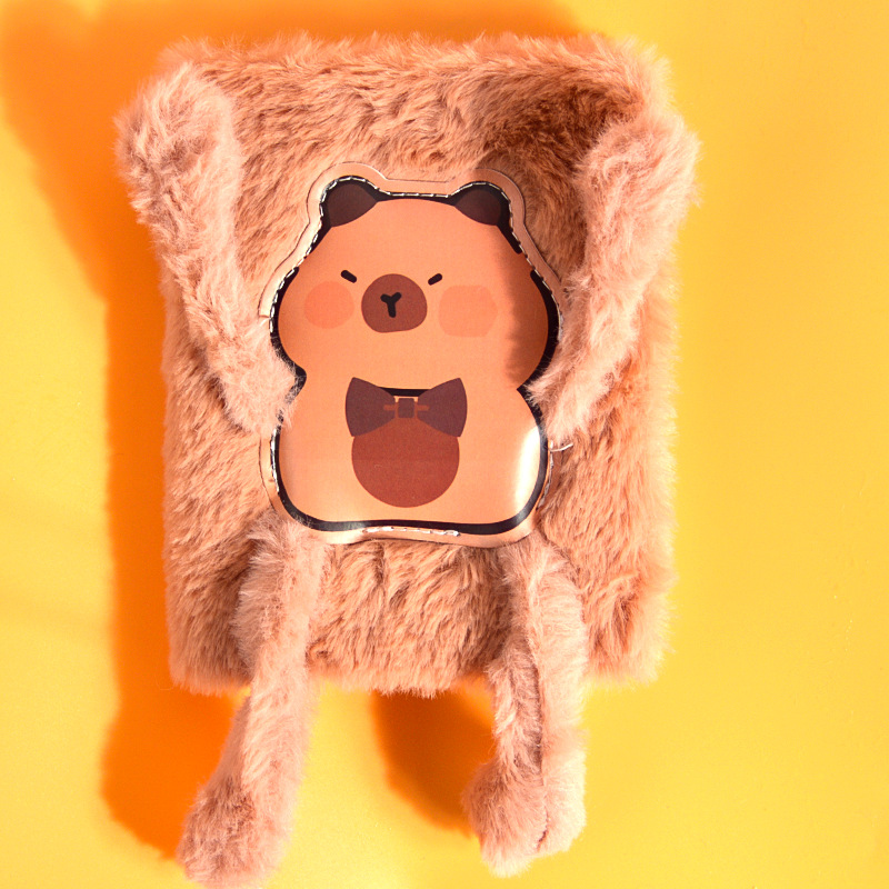 Regalos creativos de peluche A6 páginas de color cuaderno de mano de cabello largo monstruo de peluche cuaderno creativo tendencia diario al por mayor