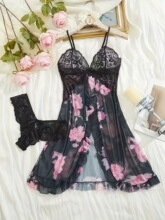 A 36240 Sheer Lace Camisole Dress ��ɴ����˯ȹ �羳ŷ��