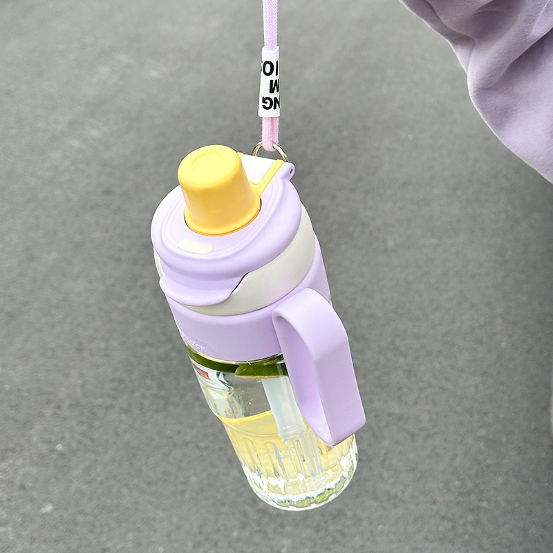 Botella de agua de oficina para estudiantes, plástico resistente al calor