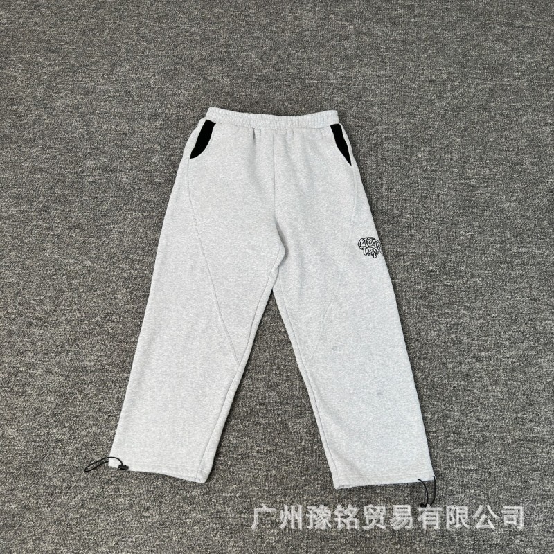欧美高街秋冬新款美式时尚潮流宽松休闲字母刺绣连帽卫衣卫裤男女|undefined