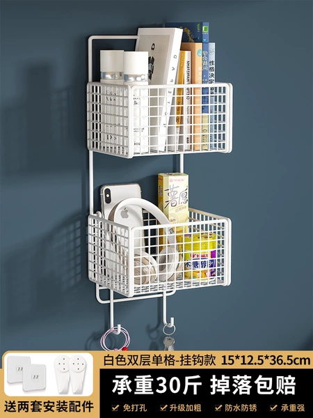 White single grid-double-hook style
