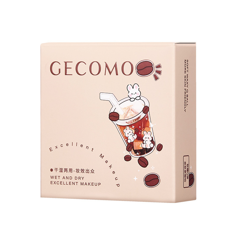 GECOMO 植毛パフセット ウェット＆ドライ 超ソフトQ弾性メイクスポンジ ルースパウダーエアクッション マジジフラット交換用|undefined