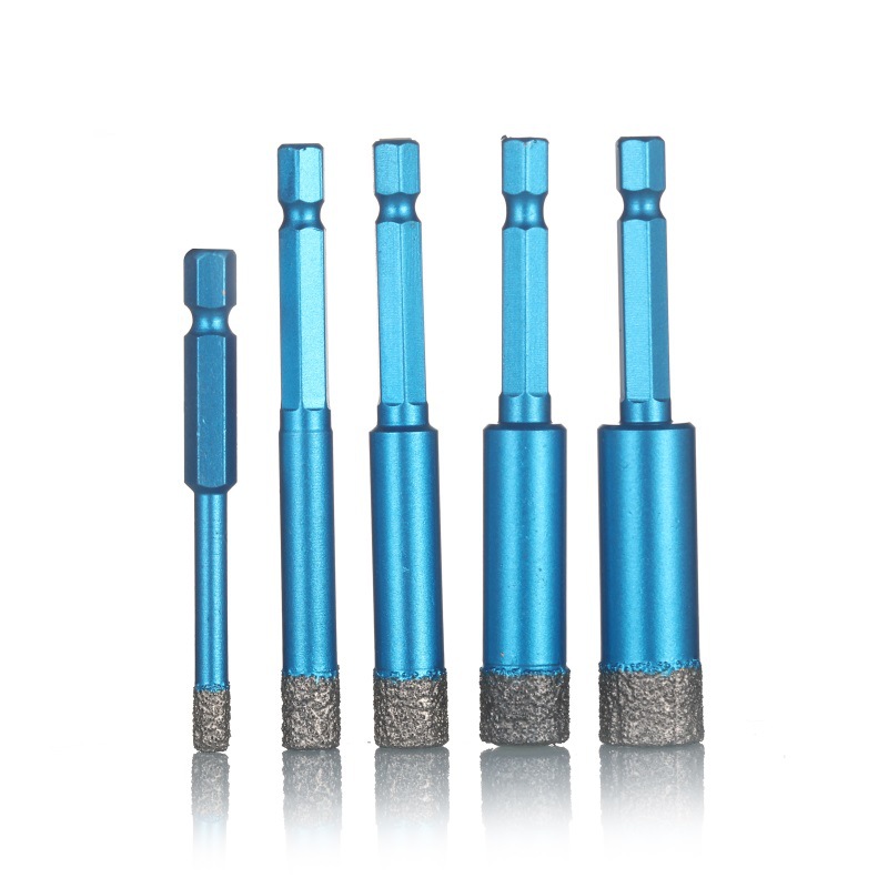 厂家直供干打钎焊混凝土钻头花岗岩大理石玻璃孔钻干打六角柄钻头