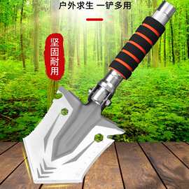 抖音快手代发工兵铲花园小铲赶海铲子户外锰钢锹多功能锰钢钓鱼
