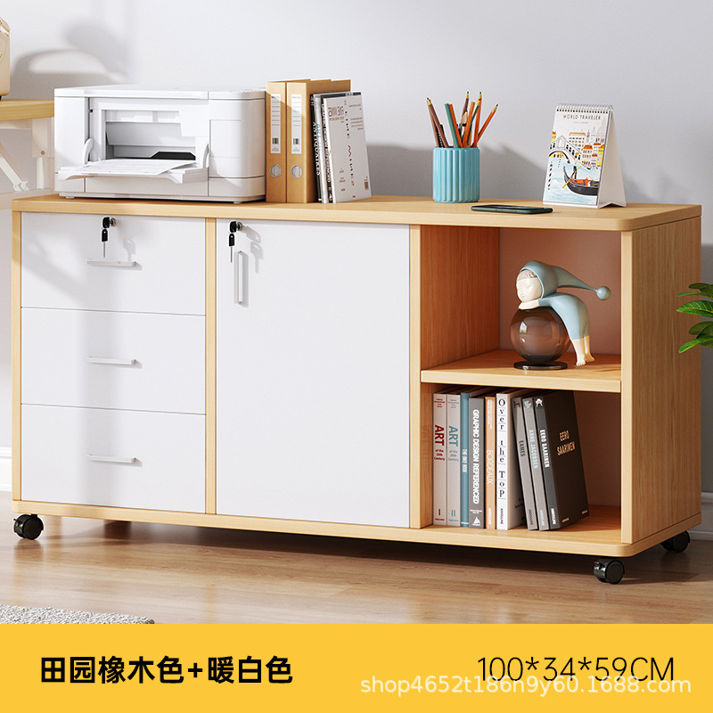 Debajo del escritorio Gabinete DE LA OFICINA Armario de madera Gabinete lateral con cerradura Gabinete de la impresora Gabinete del cajón Gabinete bajo