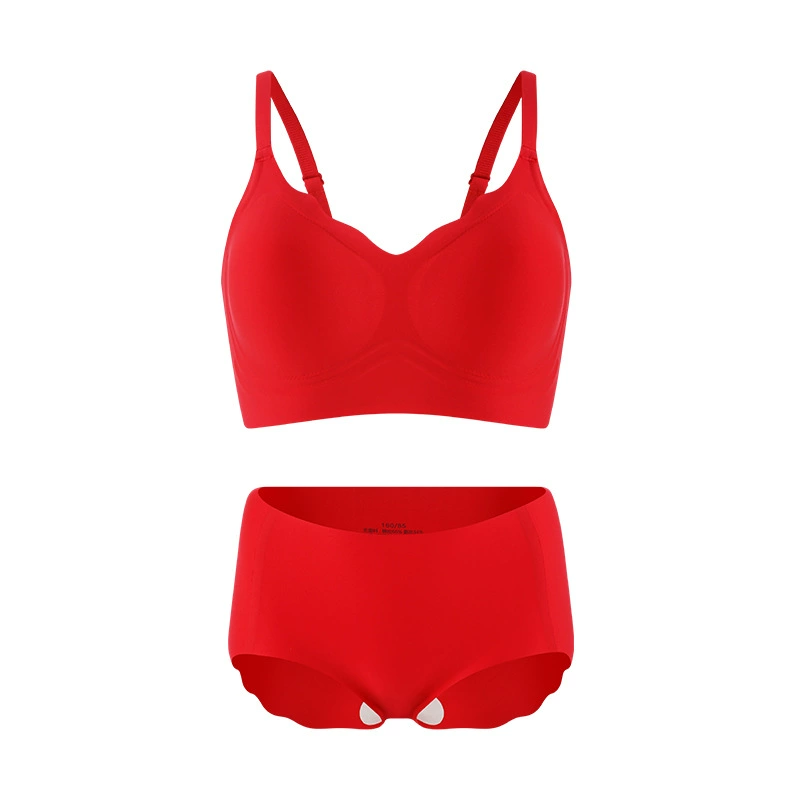 Birthday charm, oolong tea Da Hong Pao, bra, set, supporting comfortable underwear
