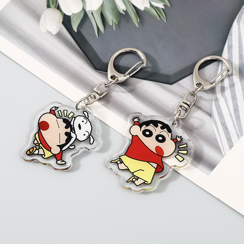 漫画アニメクレヨンしんちゃん周辺アクリルキーホルダー二次元クラシックシリーズキーホルダーペンダント装飾|undefined