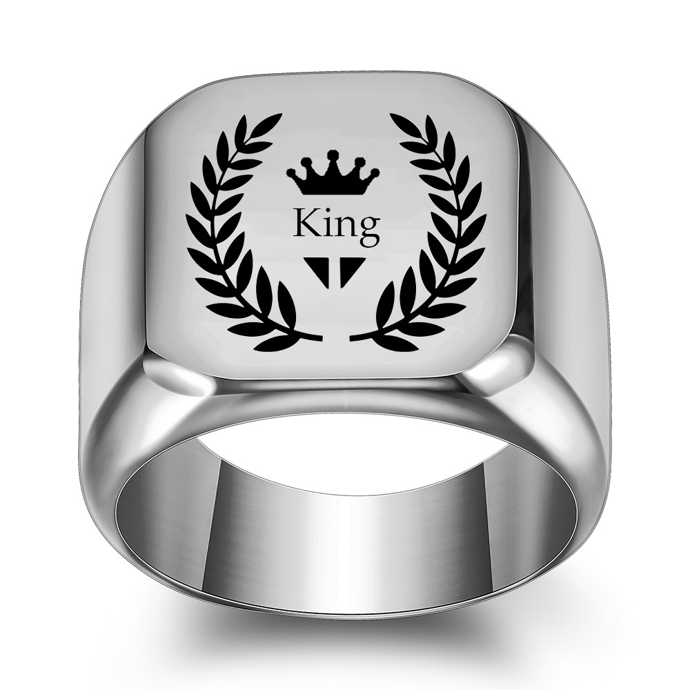 17g Weight Rings Classification 5, 6, 7 Ring Size 1 Piece Quantity Party, Street Occasion Titanium Steel Material Solid Color Pattern All Seasons Season Men's Gender Plating Design Hip-Hop, Simple Style Style Hip-Hop Simple Style Solid Color Titanium Steel Plating Men's Rings Men Band Rings 1