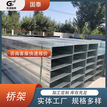 梯级式电缆桥架 通风减重 大规格可按需加工 电力工程布线桥架