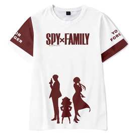 2022新款 间谍过家家 SPY×FAMIL 周边3DT恤短袖男女短袖亲子装