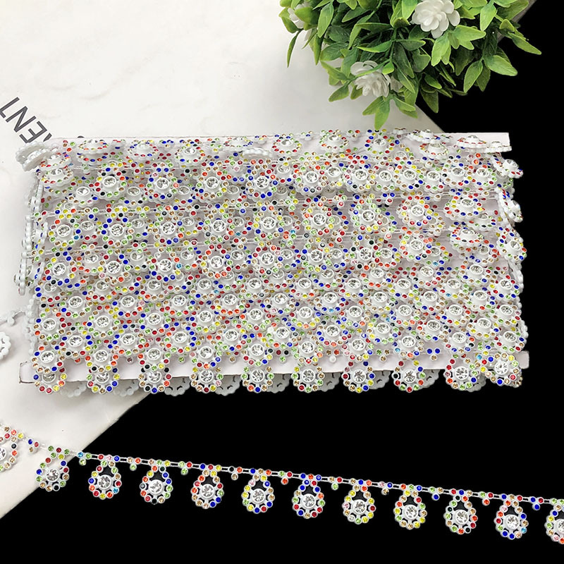 现货苗族服饰线条饰品亚克力舞蹈服婚纱 diy服装辅料钻饰花边配件